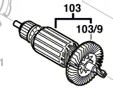 Induit réf. 2 604 011 343 BOSCH